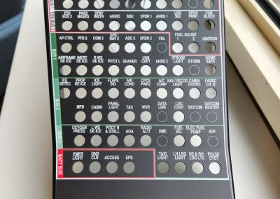 Photo d'un panneau de contrôle.